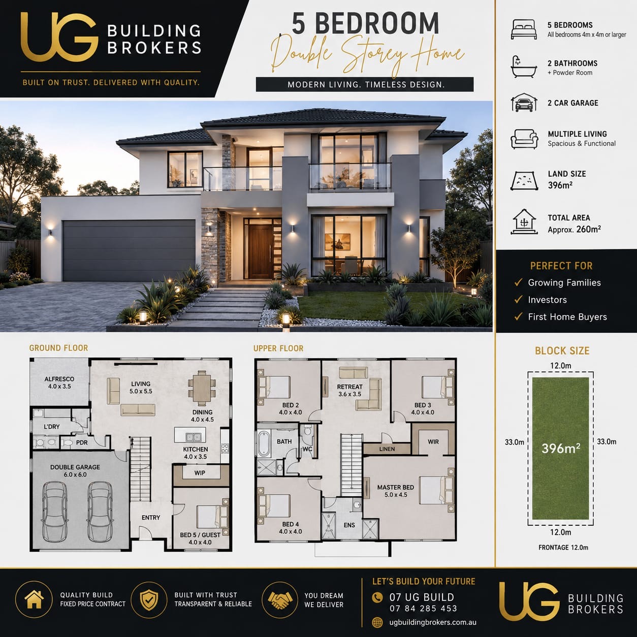 5 Bedroom Double Storey Home